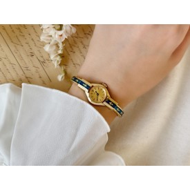 Vintage Blue Enamel Ladies Watch